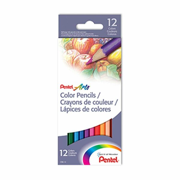 Inkinjection Pentel Color Pencils 12 Count IN3496740